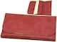 Monte ROXY Lederne Tabaktasche in Rosa mit Vers...
