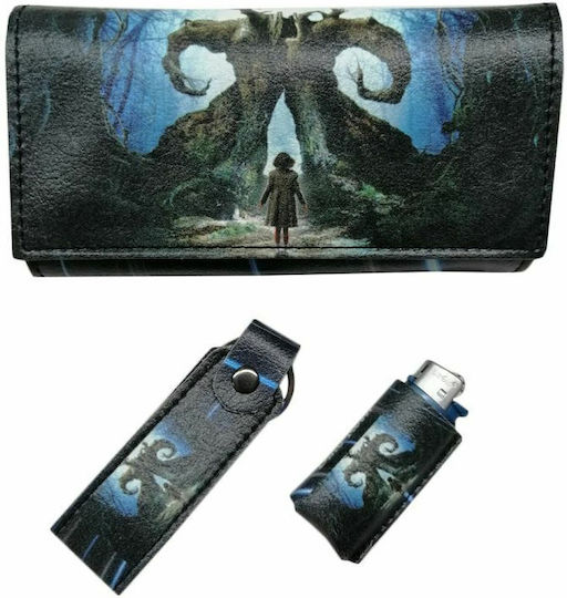 Dino Rossi Tobacco Pouch With Magnetic Clasp 16x9cm Black