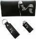 Dino Rossi Tobacco Pouch With Magnetic Clasp 16x9cm Black