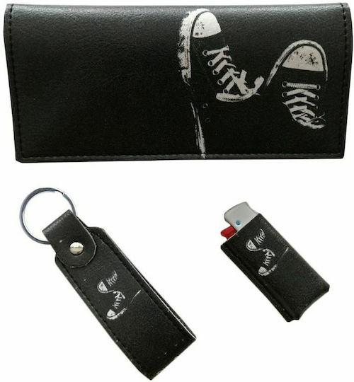 Dino Rossi Tobacco Pouch With Magnetic Clasp 16x9cm Black