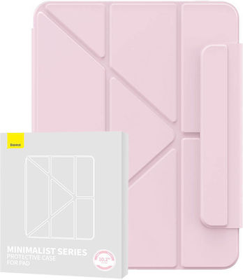 Baseus Minimalist Flip Cover Synthetic Leather Pink (iPad 2019/2020/2021 10.2'') P40112502411-03