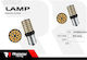 Raistar Лампи Автомобила S25 LED Бял 12V 1.5W 2бр