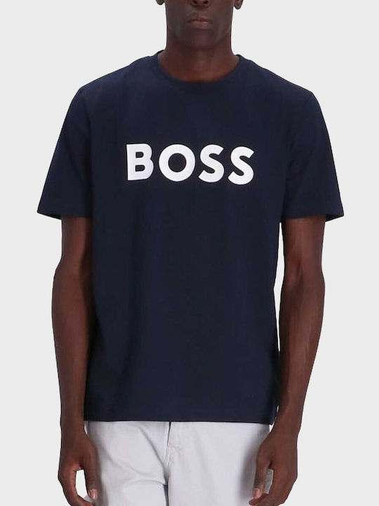 Hugo Boss Herren T-Shirt Kurzarm Marineblau