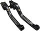 NSRacing Set of Motorcycle Brake/Clutch Levers Flexible Adjustable Black 22112223-1