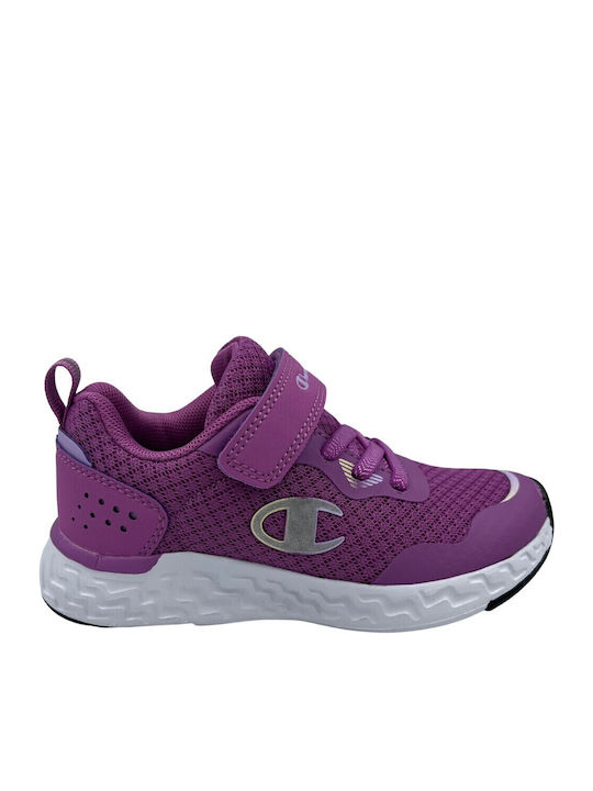 Champion Kinder Sneakers mit Klettverschluss Lila