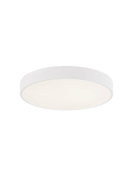 AZzardo Πλαφονιέρα Οροφής με Ενσωματωμένο LED σε Λευκό χρώμα