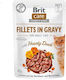 Brit Care Fillets In Gravy Υγρή Τροφή για Ενήλικες Γάτες σε Φακελάκι με Πάπια χωρίς Σιτηρά & Γλουτένη 85gr