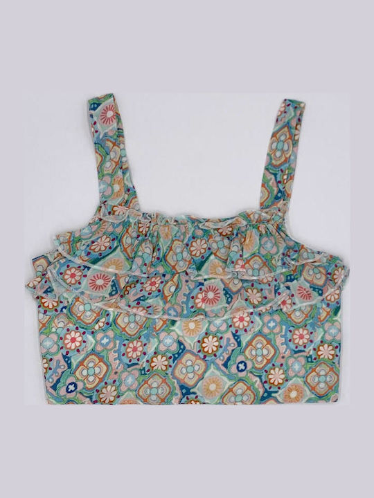 M&B Kid's Fashion Crop Top Πολύχρωμο