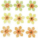 Glorex Wooden Flowers 9pcs