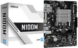 ASRock N100M Motherboard Micro ATX με Intel Socket