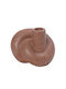 Espiel Candle Holder Ceramic in Orange Color 10.5x10.5x11cm 1pcs