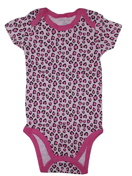 Beboulino Baby Bodysuit Set Short-Sleeved Pink