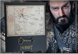 The Noble Collection Hobbit: Thorin's Schlüssel und Karte Schwarzer kleiner Schlüssel Figur Höhe 33cm im Maßstab von 1:1