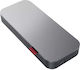 Lenovo Go Power Bank 20000mAh 65W με Θύρα USB-A και Θύρα USB-C Power Delivery Storm Grey