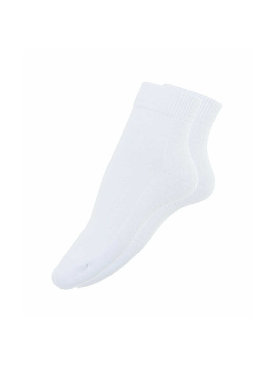 Per Mia Donna Women's Solid Color Socks White