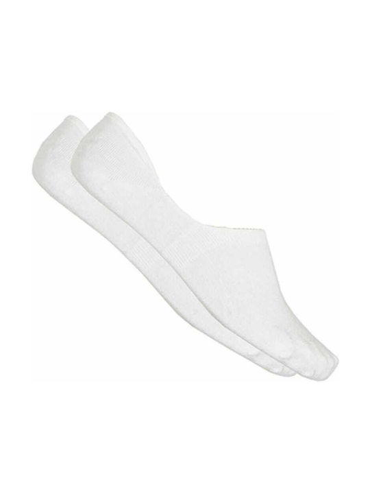 Per Mia Donna Men's Solid Color Socks White