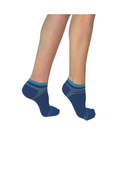 Inizio Γυναικείες Μονόχρωμες Κάλτσες Μπλε