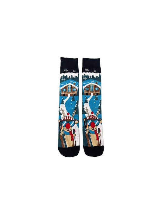 Ekmen Men's Christmas Socks Blue