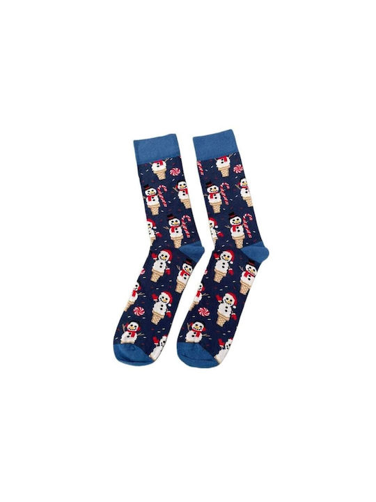 Ekmen Men's Christmas Socks Blue