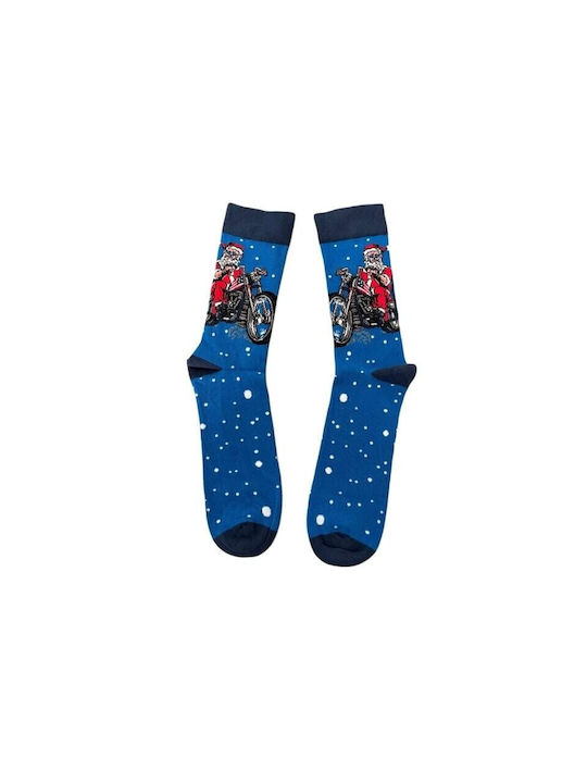 Ekmen Men's Christmas Socks Blue