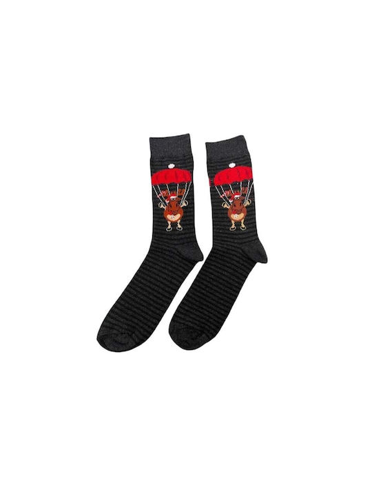 Ekmen Men's Christmas Socks Black