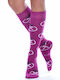 Axidwear AXID Damen Gemusterte Socken Lila 1Pack