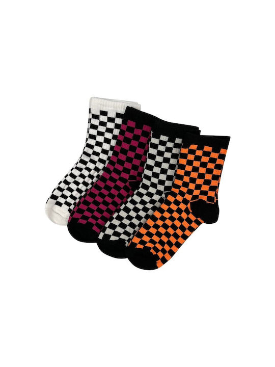 V-store Gemusterte Socken 4Pack