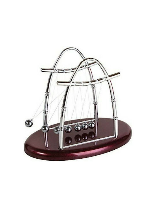 Newton's Cradle for Office Decor Accessories made of Metallic 18x14x10cm in Brown color