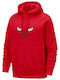 Nike NBA Chicago Bulls Club Men's Sweatshirt with Hood Red