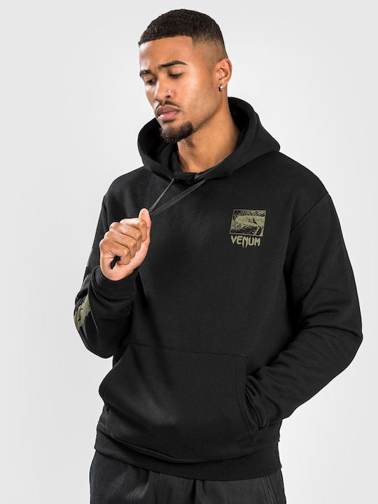 Venum Men's Sweatshirt with Hood & Pockets Black