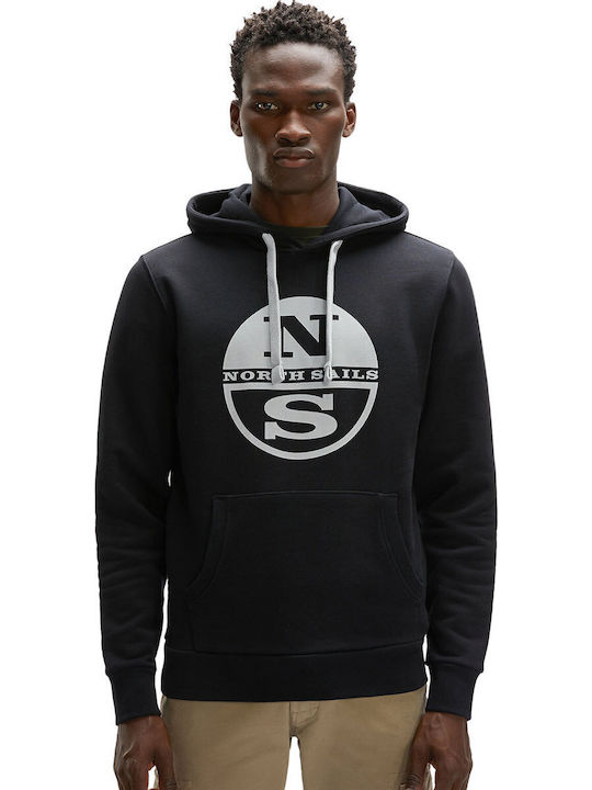 North Sails Sweatshirt mit Kapuze Schwarz