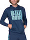 Sweatshirt with Hood Blue