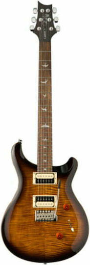 PRS Guitars SE Custom 24 Електрическа Китара SG с HH Конфигурация на Пикапите Black Gold Burst с Калъф