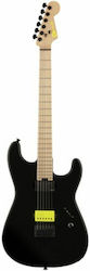 Charvel San Dimas Elektrische Gitarre Stratocaster Glänzend Schwarz