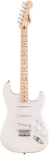 Squier Sonic Ηλεκτρική Κιθάρα ST Style Λευκή με Θήκη