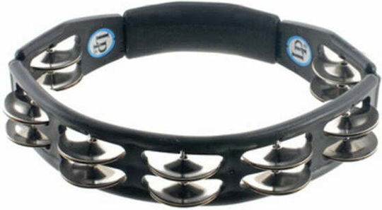 Latin Percussion Negru Plastic Tamburină Hi-Hat cu dublă serie de zilii