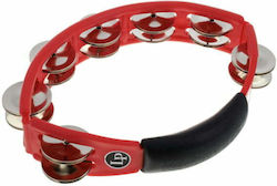 Latin Percussion Roșu Plastic Tamburină Hi-Hat cu dublă serie de zilii