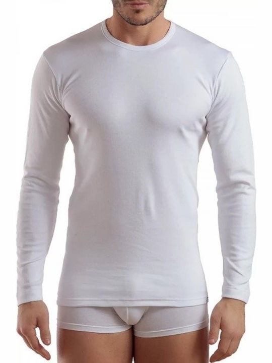 Men's Long Sleeve Undershirt White