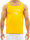 Men's Short Sleeve Undershirt Yellow