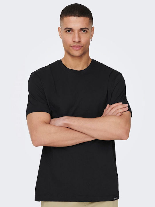 Only & Sons T-shirt Μαύρο