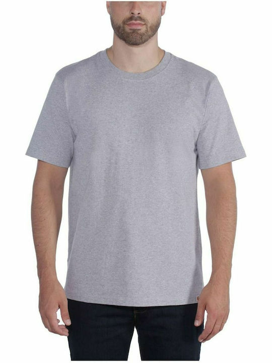 Carhartt HEAVYWEIGHT Ανδρικό T-shirt Κοντομάνικο Γκρι