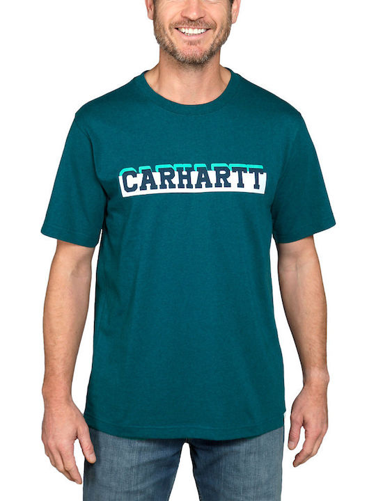 Carhartt T-shirt Πετρόλ