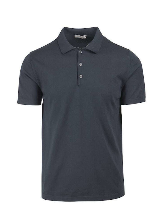 Crossley Men's Short Sleeve Blouse Polo Navy Blue