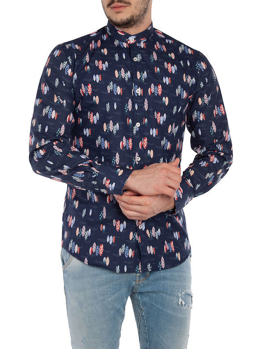 Stefan Fashion Μακρυμάνικo Πουκάμισο σε Στενή Γ...