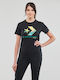 Converse STAR CHEVRON Γυναικείο T-shirt Μαύρο