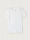 American Vintage Women's T-shirt with V Neckline White