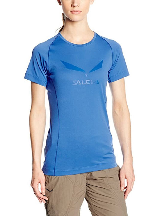 Salewa Γυναικείο Αθλητικό T-shirt Fast Drying Μπλε