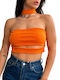 Chica Women's Crop Top Orange