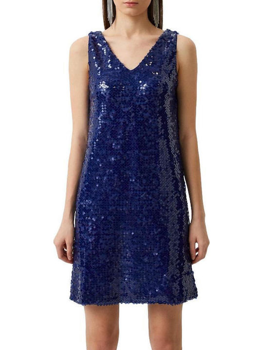 Summer Mini Evening Dress Navy Blue