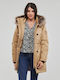 Only Women's Short Parka Jacket for Winter Brown